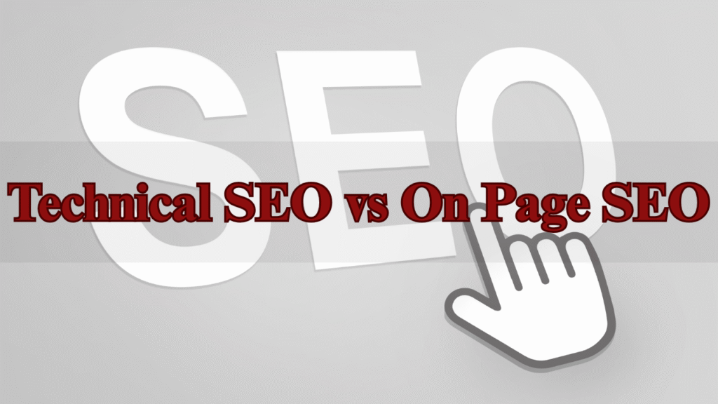 Technical seo vs on page seo
