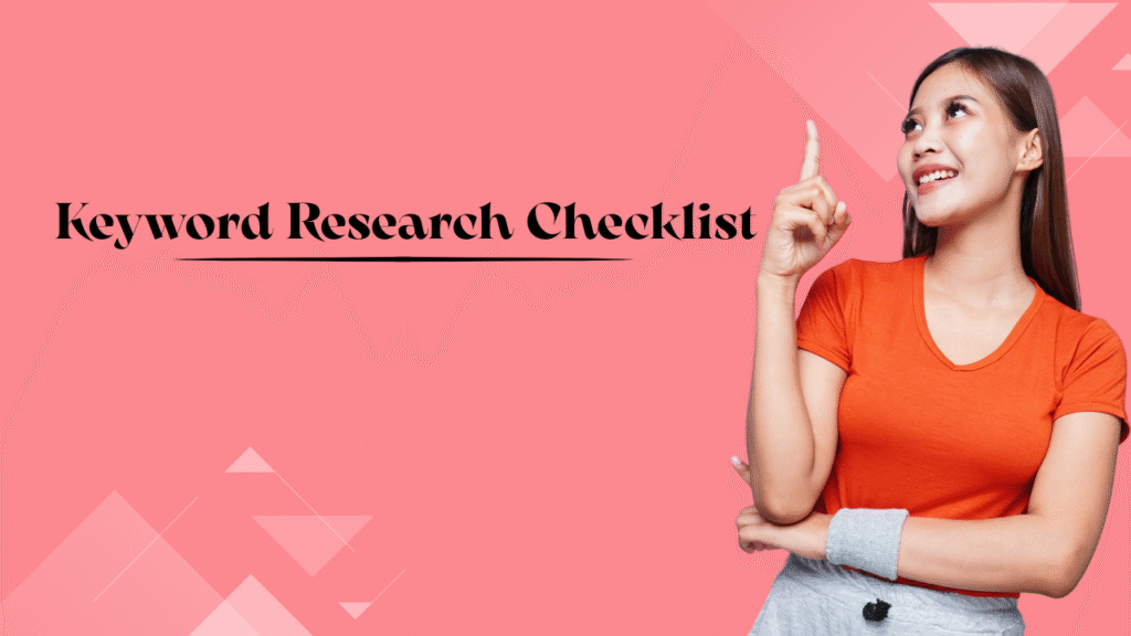 Keyword Research Checklist - formllc.us